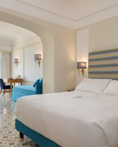 Full view of a Junior Suite with sitting area day time