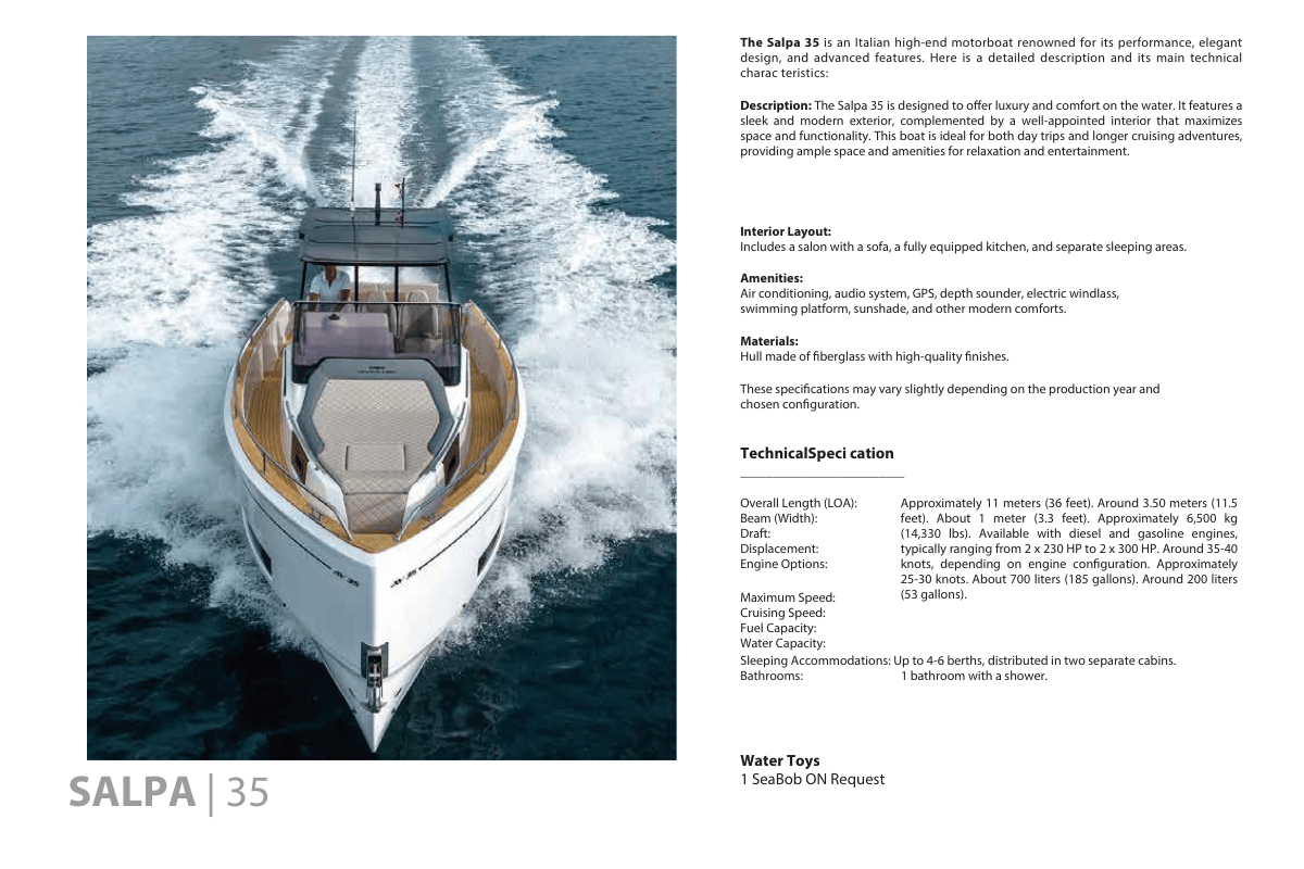 Salpa   Technical Specification